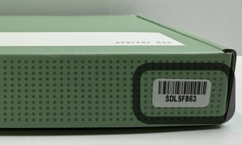 DNA sample barcode example